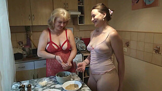 Bisexual lesbians two women naked cute teen virgin chick Assol and sexy Milf Platinum in kitchen kissing. Big Arse Milf Perfect Booty Chick Natural tits Pussy teenager Fetish Old and Young Taboo Role play