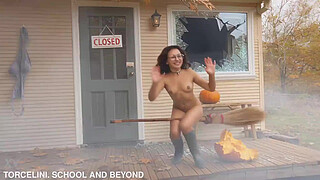 TORCELINI. HALLOWEEN LESSON. Witch teacher. Broomstick Ride! SFW