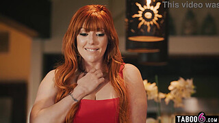 Caring mature MILF Lauren Phillips catches her neighbors stepson