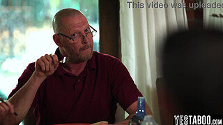 Evil big butt stepsister annoys her wimp stepbro into pounding her