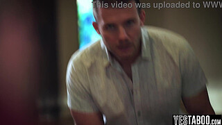 Evil big butt stepsister annoys her wimp stepbro into pounding her