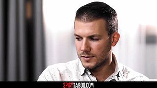 Desperate wife watches her husband having sex with their therapist