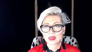 Mature wife for sale-12! (Aimee Hot MILF, aka AimeeParadise)... Cool bitch, fishnet, moaning orgasm, red shoes...