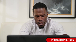 Blonde Girl Leya Falcon Rides Jamie Knoxx's Massive Penis Like A Pro!