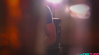 Fucking in a bar in front of customers