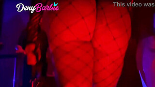 The big-assed milf dresses up as a bunny and goes to the club to rub herself against the male until she gets a cock.