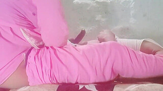 Slim sexy babe cleaning the house and fucked hard by the house owner