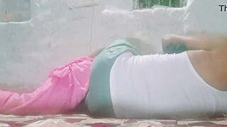 Slim sexy babe cleaning the house and fucked hard by the house owner