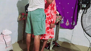 Stepson Suddenly starts Touching his Busty Stepmom's Tits and Pussy in the Bus