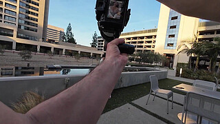 Young Black Chick with Big Tits Fucks Street Photographers Huge Shaft Covered in Facial Cumshots and Piss when he tricks her into Photo Shoot VS World Biggest Dick