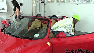 Amateur With Small Tits Gets A Facial From A BBC