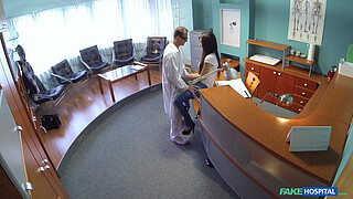 Fake Hospital - 1<censored> old VIRGIN has sex for 1st time with her doctor