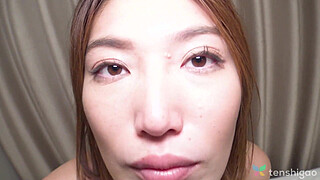 Hot Japanese Miku Kanno is having hardcore sex with her ex.