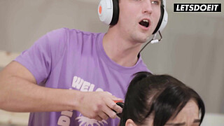 Lucky Virgin Step Bro Gets To Fuck Step Sis In The Booty - HORNY HOSTEL