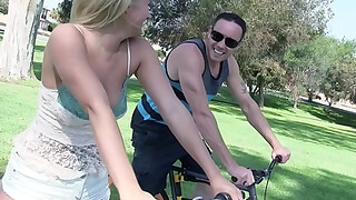 Blonde Chick with big natural saggy Tits and Arse Pickup for Hard Fuck and get intense Squirt Orgasm