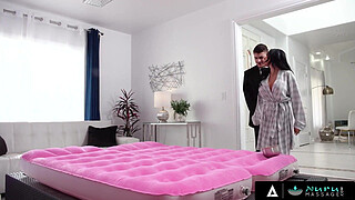 NURU MASSAGE - EXTRA Special Massage By Gorgeous Busty Girl Danae Mari To Her Husband