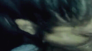 She sucks it and swallows it all, she won't let go. With her mouth full of cum, she spits it out and keeps swallowing cum! She can't stop!