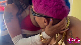 Young friends are left alone at home and lose their virginity.