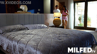 Sneaky Sex with My GF’s Step Mom in the Kitchen Right Next to Her