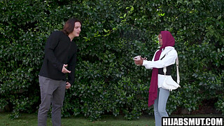 Ebony muslim teen looses virginity to american guy