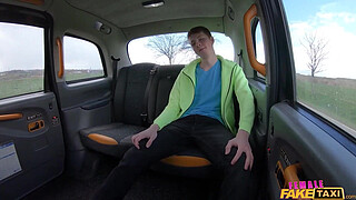 OMG 1<censored> old guy nearly spunks in his OWN MOUTH - Female Fake Taxi