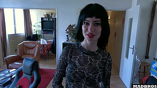 A French Goth Chick Loves Getting Fucked EVEN ANALLY AND Cums All Day Long !!!