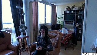 A French Goth Chick Loves Getting Fucked EVEN ANALLY AND Cums All Day Long !!!