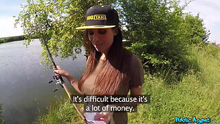 Public Agent - I fucked a French chick with absolutely massive natural tits camping with her boyfriend in their tent!