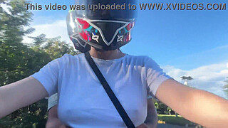 I Picked Up A Didi Client Without A Bra And He Noticed My Big Tits