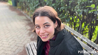 PutaLocura - Incredible busty Latina Lulita Star gets caught by Torbe and swallows all his cum