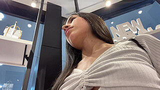 They caught me in the fitting room of the store squirting and cumming everywhere