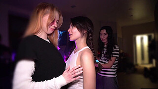 Real Party Amateur Teens Host Orgy - Hard Fast Fuck Cum in Mouth