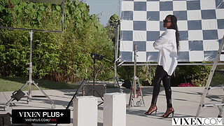 VIXEN Stunning Shaft Hungry Model Nicole Kitt Mixes Business With Pleasure