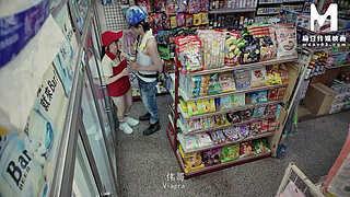 ModelMedia Asia - Promiscuous Mart - Sex at work with the clerk