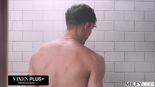 MILFY Naughty MILF Lexi Luna Seduces Horny Stud In The Shower At The Spa