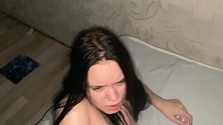 POV I bought movie tickets for parents in order to fuck my stepsister