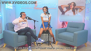 LATINA GigiDamessco Sex addict gets her pussy wet with FUCKMACHINE vibration on Podcast