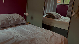 Neighbor couldn't take it in her booty without a condom