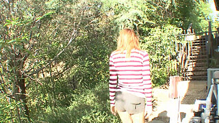 Redheaded Coed Gets Plowed By Her Older Neighbor