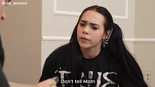 Strict Tutor! Don't Tell My step Mom I'm A Bad Student. 4K HD Tim Team