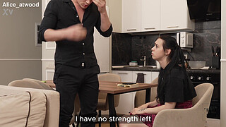 Strict Tutor! Don't Tell My step Mom I'm A Bad Student. 4K HD Tim Team