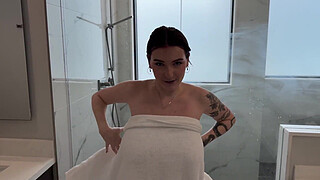 Spying On My Big Tits Stepsister Showering! - Jade Harper - Luke Cooper