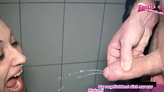 Germans without a condom swingers let creampie with sperm in the club