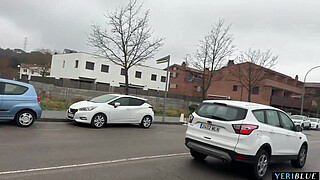 I meet a blonde babe in the middle of the street and we fuck in public