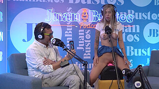 Better than her toys! MollySmith squirts all over the Sybian machine on Juan Bustos Podcast