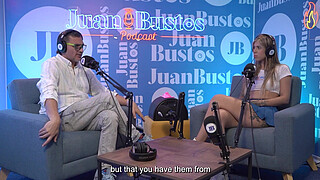 Better than her toys! MollySmith squirts all over the Sybian machine on Juan Bustos Podcast