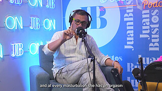 Better than her toys! MollySmith squirts all over the Sybian machine on Juan Bustos Podcast