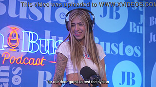 Better than her toys! MollySmith squirts all over the Sybian machine on Juan Bustos Podcast