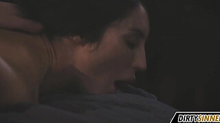 babysitter gets horny spying a couple fucking