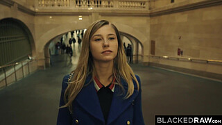 BLACKEDRAW Small blonde by the biggest Shaft youve ever seen